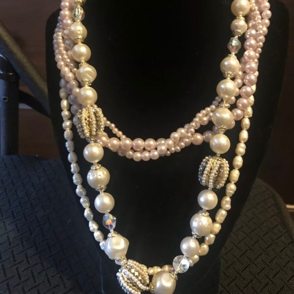 Lot Of Vintage Mixed Costume Jewelry 16 Necklaces Estate Sale - Picture 4 of 7